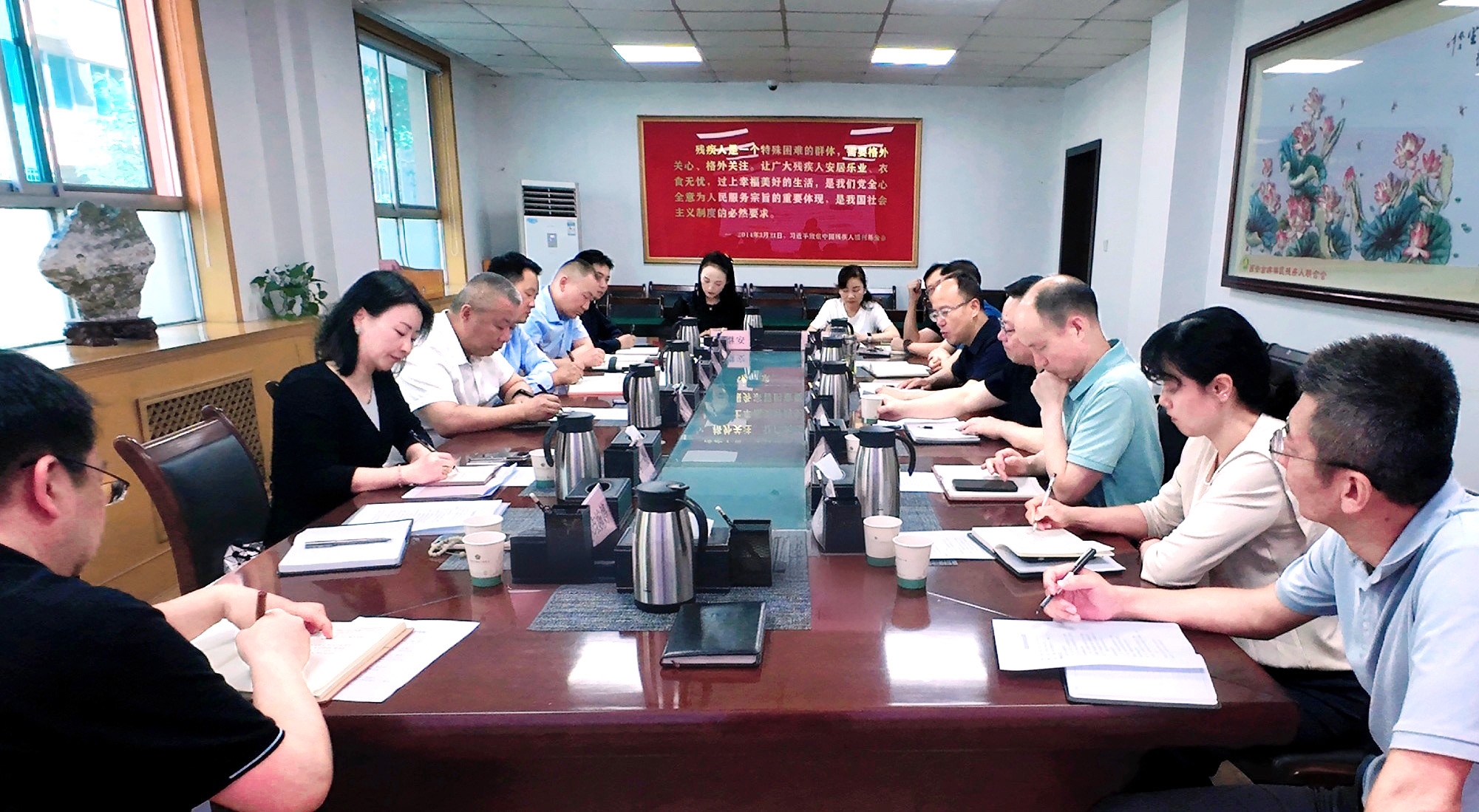 强盛一行赴西安市残疾人结合会发展专题调延转—共商残疾人康复养老事业发展，索求科技助残服务新模式